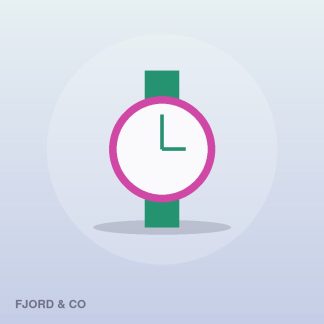 Classic Wall Clock by Fjord & Co
