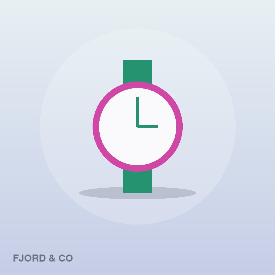 Classic Wall Clock by Fjord & Co