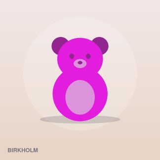 Nordic Plush Bear by Birkholm