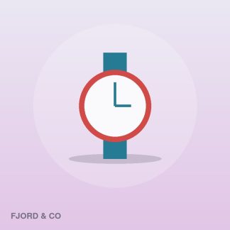 Compact Wall Clock by Fjord & Co