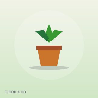 Compact Plant Pot by Fjord & Co