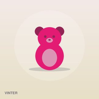 Compact Plush Bear by Vinter
