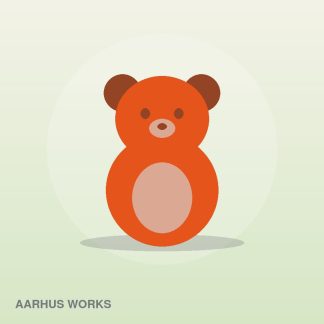 Handmade Plush Bear by Aarhus Works
