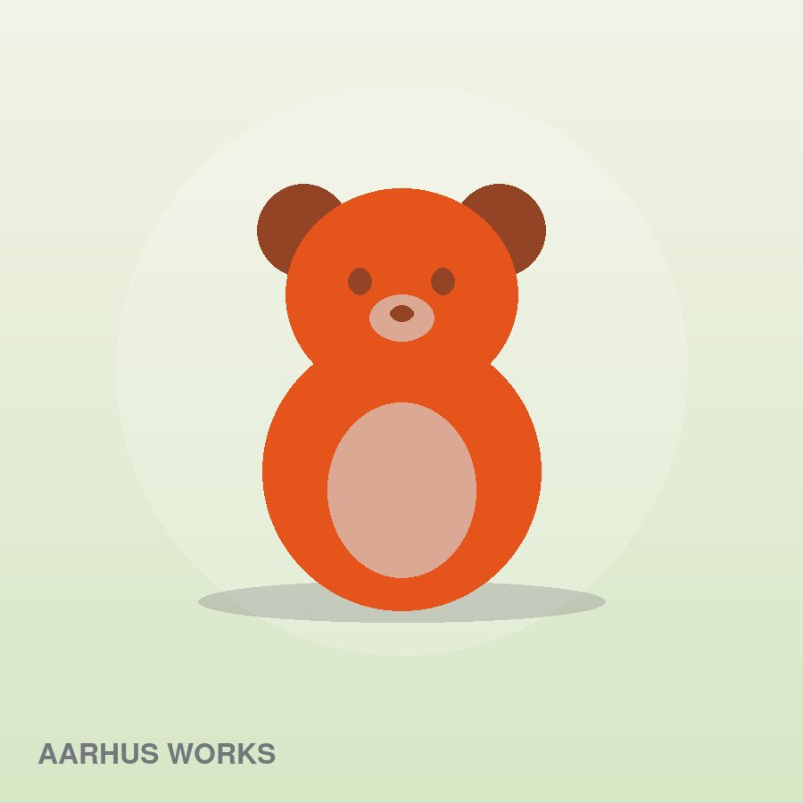 Handmade Plush Bear by Aarhus Works
